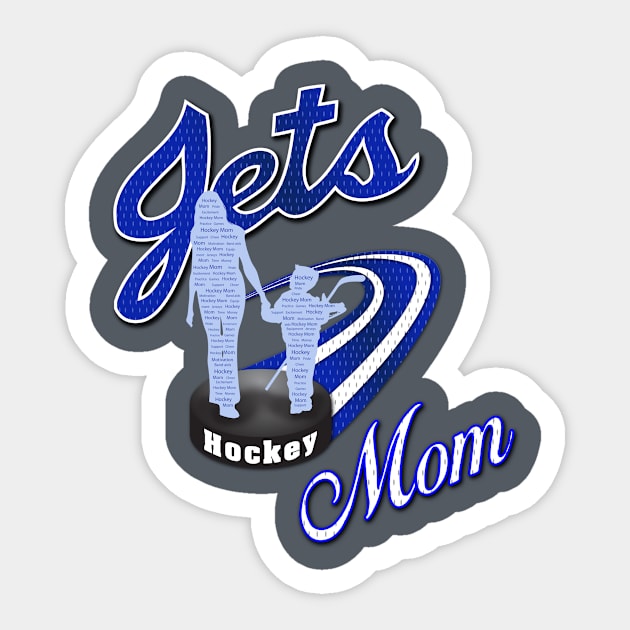 Jets Hockey Mom Sticker by krisk9k